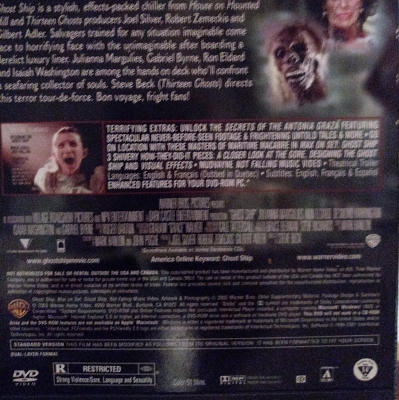 DVD Movie - Ghost Ship Rated R, 14+ - Picture 3 of 4